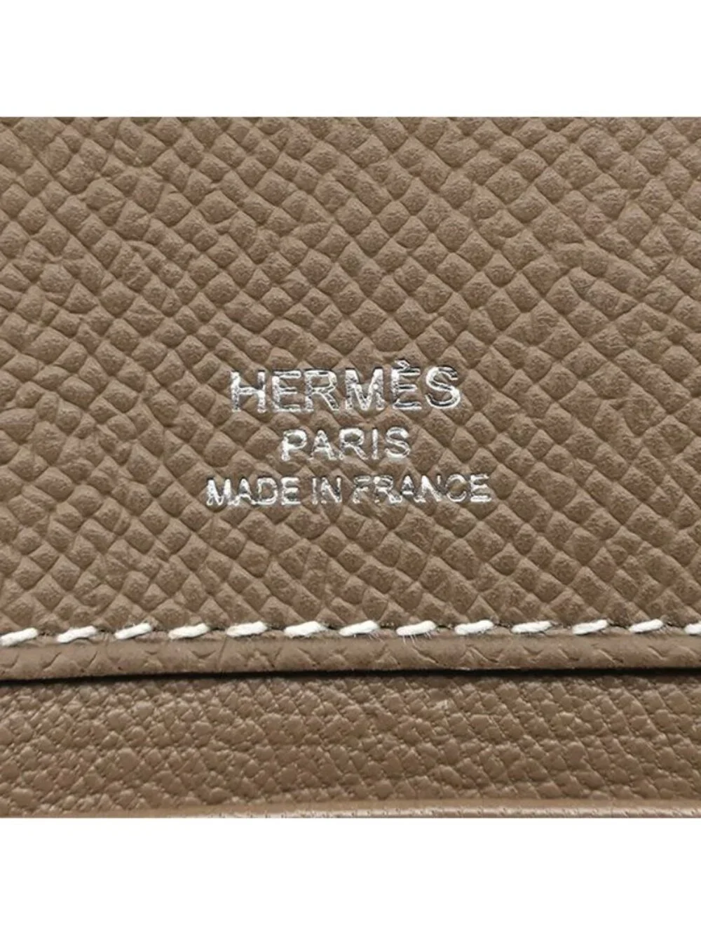 Hermes Clutch Sac a Depeche 24 Veau Epsom Etoupe Silver